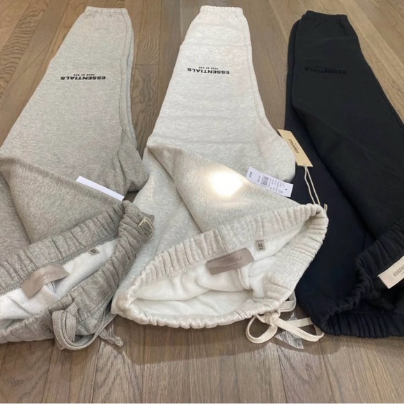 Essentials Men's Hoodie Trio - Black, Light Gray, Cream - Picture 4 of 4